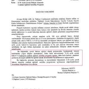 Egitimli cocuk bakıcılarının tesviki