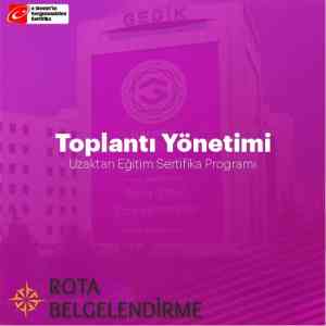 Toplanti yonetimi sertifikali egitim programi