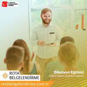 Diksiyon sertifikali egitim programi