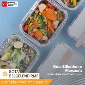 Gida etiketleme mevzuati sertifikali egitim programi