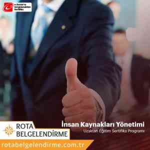 Insan kaynaklari yonetimi sertifikali egitim programi