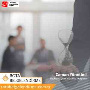 Zaman yonetimi sertifikali egitim programi
