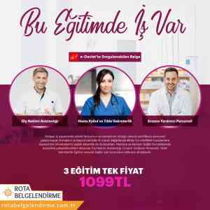 Dis hekimi asistanligi, eczane yardımcılıgı,tibbi sekreterlik sertifika paketi